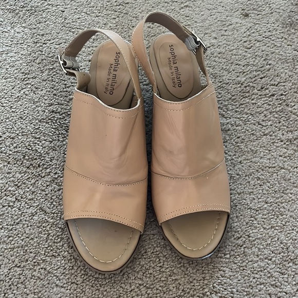 Tan Block Heels - Picture 3 of 7